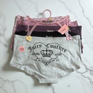 JUICY COUTURE Women's 5 Pack of Boyshorts Size XL NEW NWT